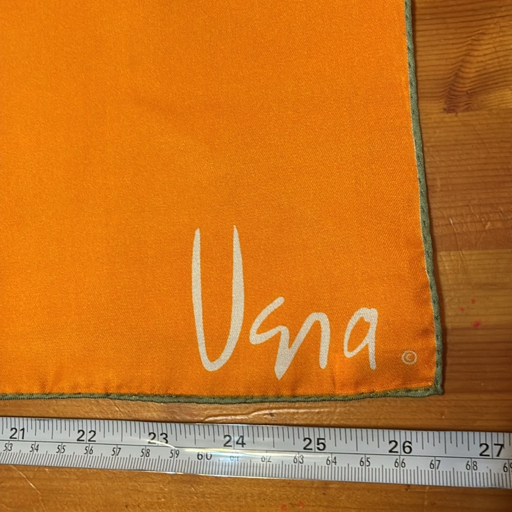 Vintage Vera, Colorful Abstract Art Silk Scarf, made in USA - Picture 10 of 10